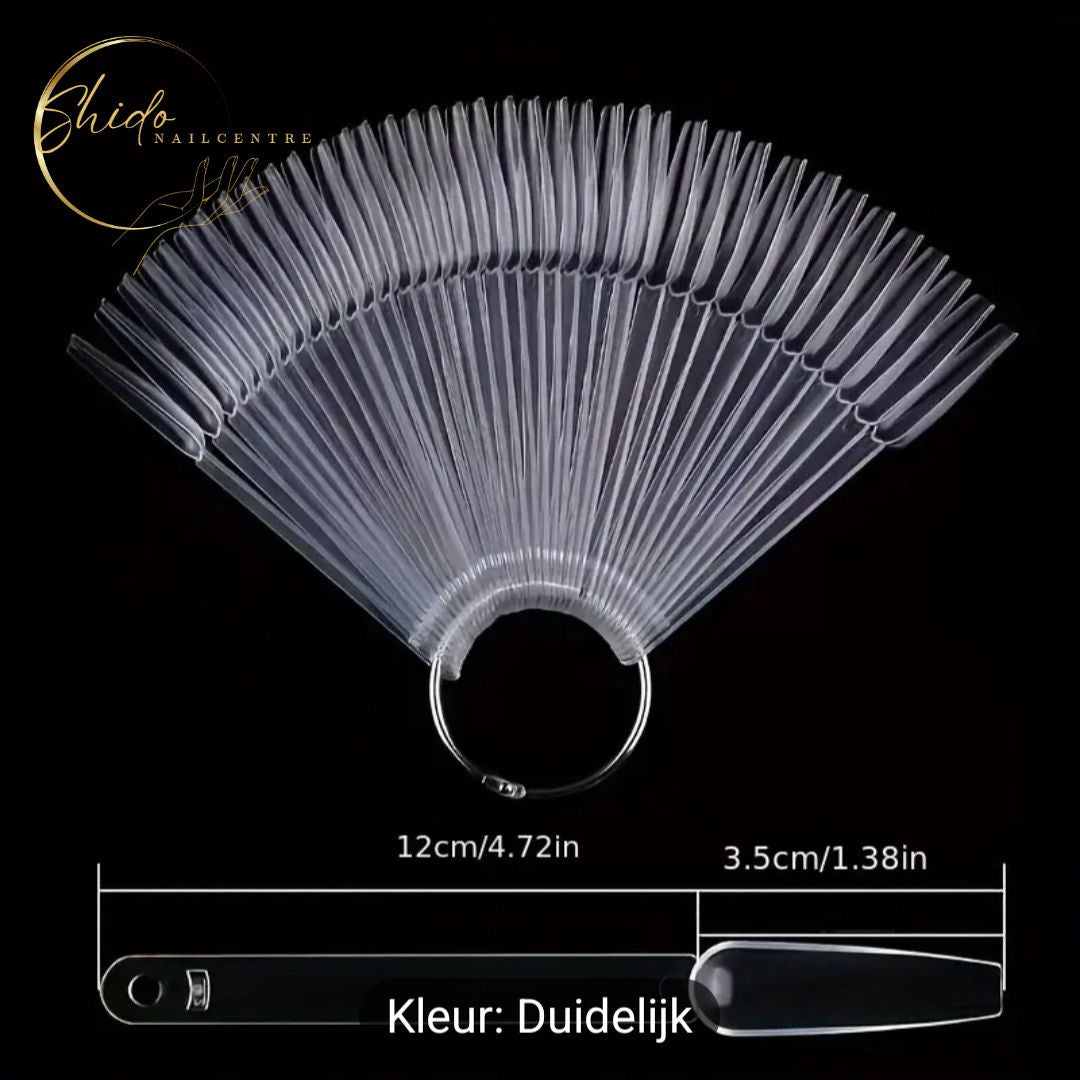 Coffin Swatch sticks 50st - ShidoNails® - Transparant