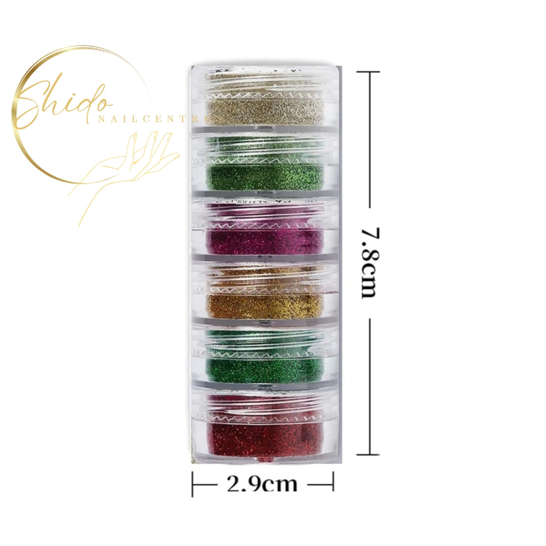 Kerstfeest - ShidoNails® - kerst glitters voor nailart