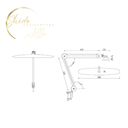 Giga Led Tafel Lamp wit - Shido Nails & art®