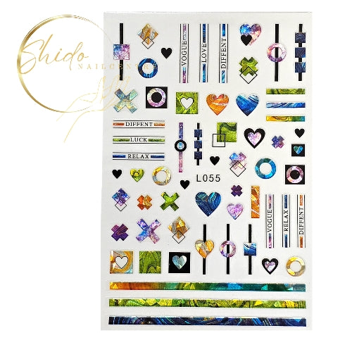 ShidoNails & Art Nailart sticker L055