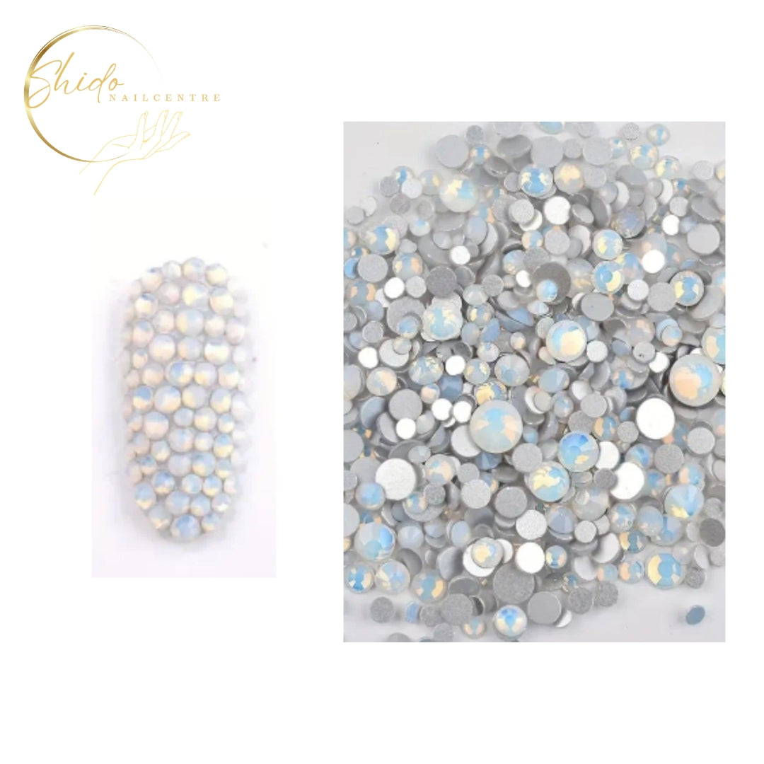 Shidonails & Art Milky White Stones