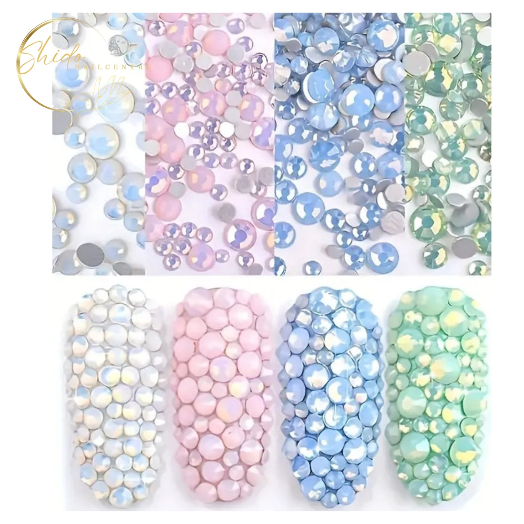 Shidonails & Art Milky White Stones