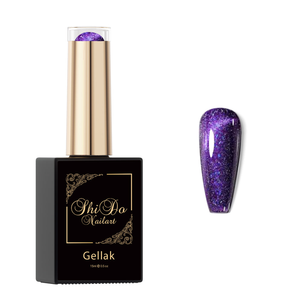 ShidoNails & Art Cat Eye Gelaxy Paars 15ml