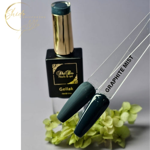 GRAPHITE MIST – ShidoNails® – koele donker grijs nude gellak