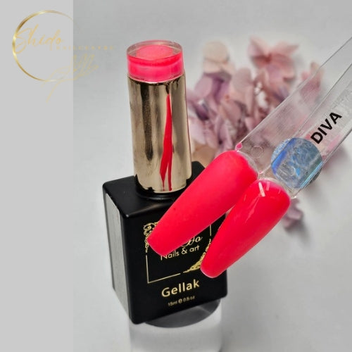 Gellak Diva - ShidoNails & Art - Knal rood/oranje voor de zomerse look