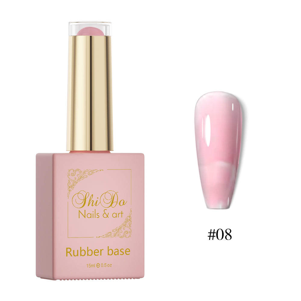 Rubberbase Soft Pink van ShidoNails & Art - Vegan en Hema-Free Nagelversteviging