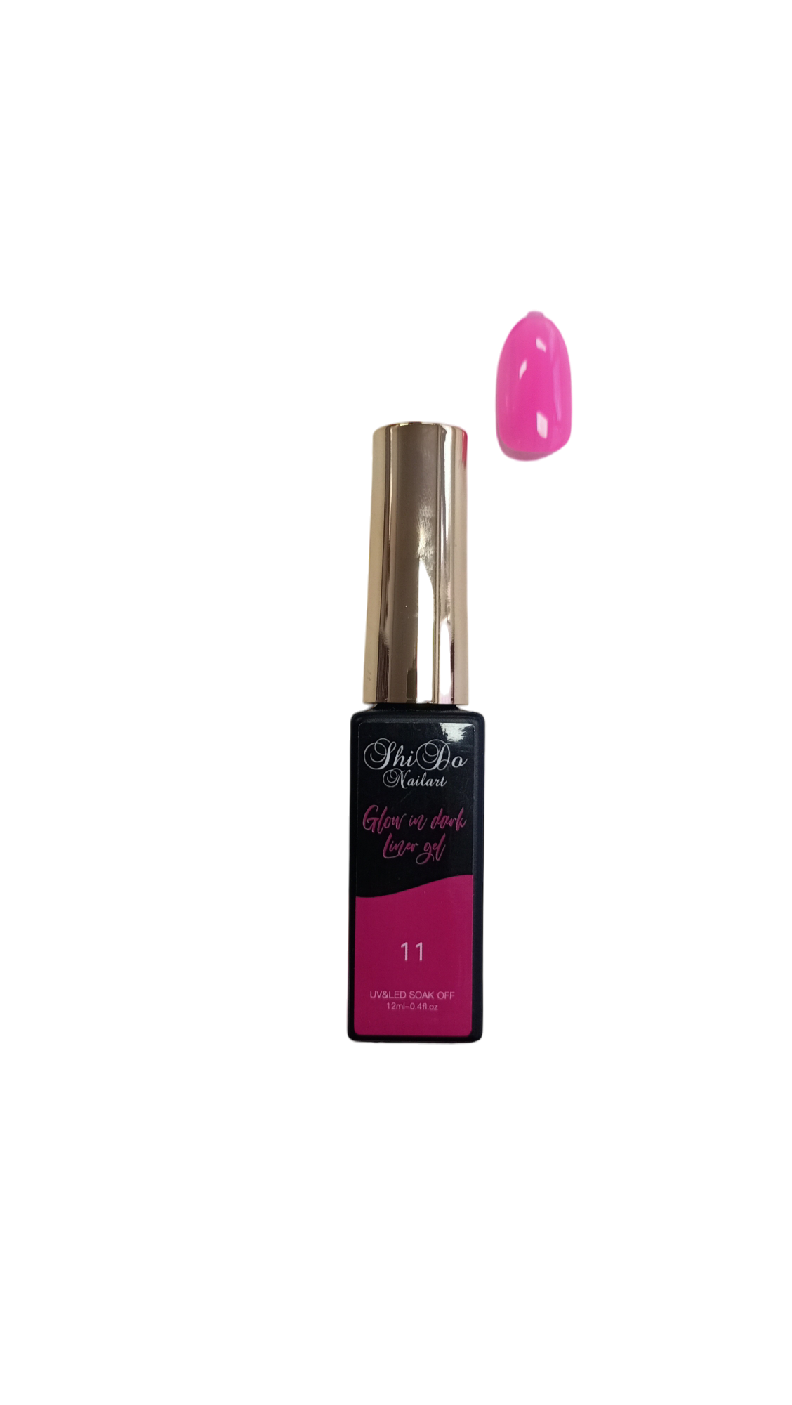 Striper gel - Shidonails & Art® Glow In The Dark Pink voor haloween