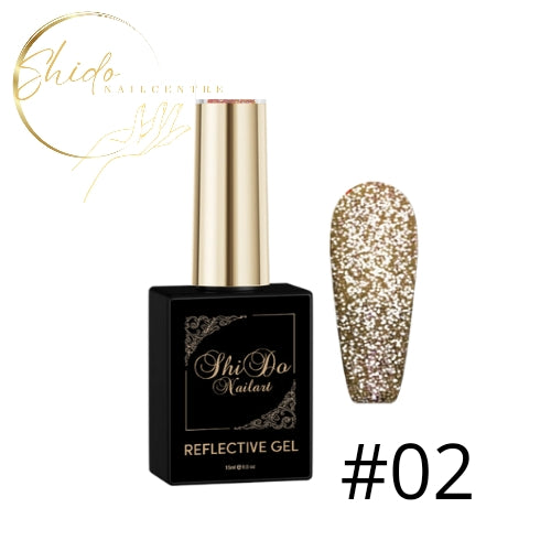 ShidoNails Reflecterende Gellak Gold
