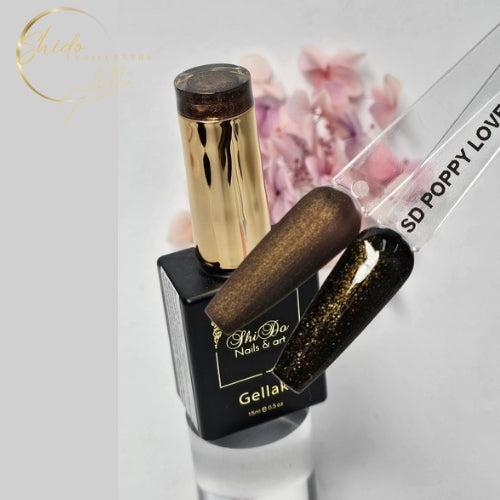 Poppey Love Goud - ShidoNails® - Glitter Gellak