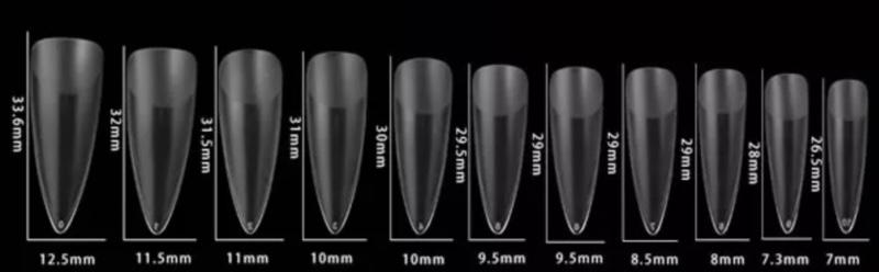 Diva Soft Gel Tips Stiletto Medium Mat