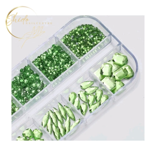 Nailart Steentjes Groen