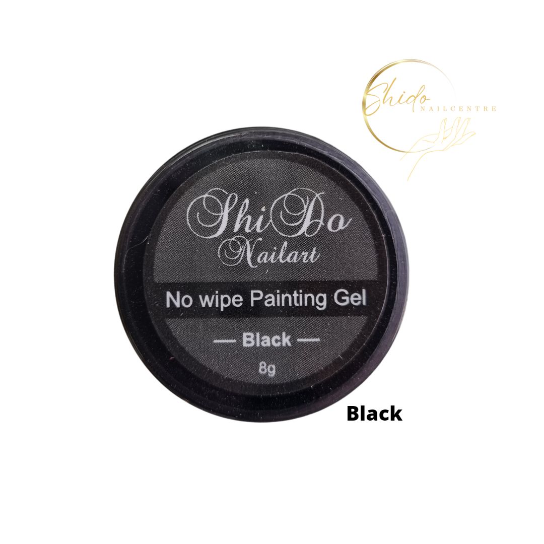 Black – ShidoNails® – painting gel voor nailart en fijne lijnen (non-wipe)