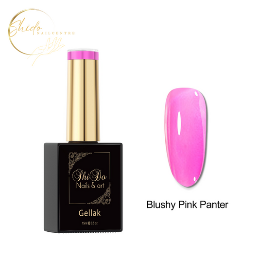 Blushy Pink Panter transparante gellak geschikt voor op cateye of chrome.
