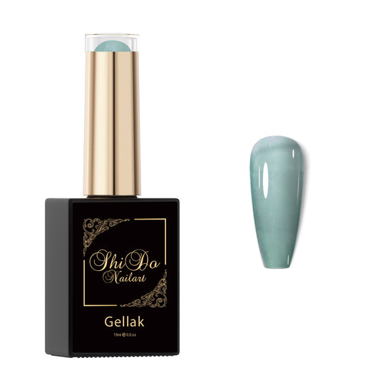 Blushy Groen transparante gellal ideale kleur voor nailart, cateye en chrome effecten