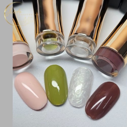 Earthly Elegance Collection – Shido Nails & Art® 4 gellak kleuren voor mooie combinaties