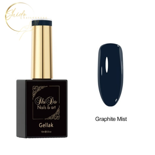 GRAPHITE MIST – ShidoNails® – koele donker grijsblauwe nude gellak