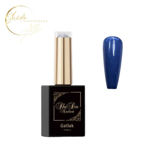 Shidonails gellak blauw perfecte dekking