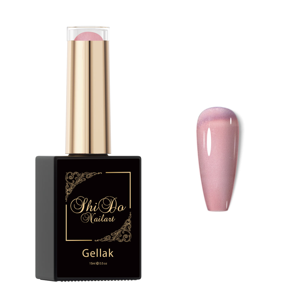 transparant roze gellak voor verfijnde look Shido Nails & art® - Hema-Free & Vegan