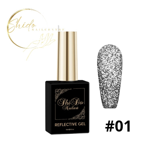 Shido Reflecterende gellak Silver Star vang het licht in je nagels