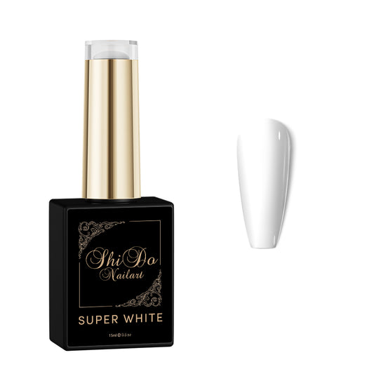 Gellak super white van Shido Nails & art® prfecte dekking in 1 laag TPO-free