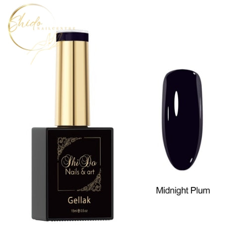 MIDNIGHT PLUM – ShidoNails® – taupe plum nude gellak erg donker