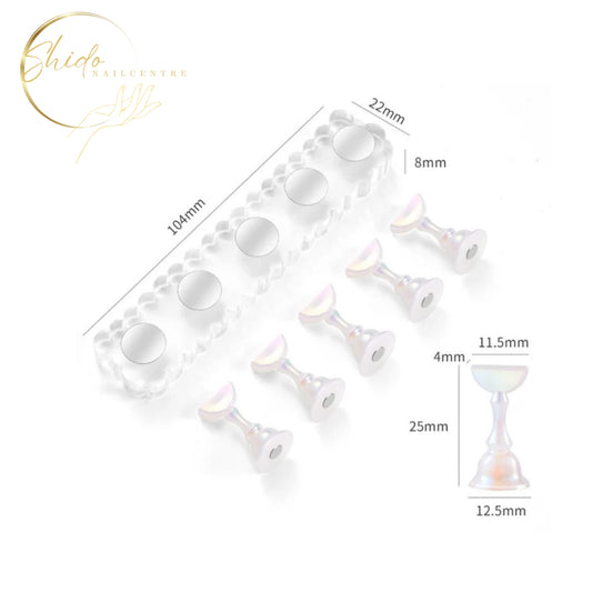 Transparante nailart houder