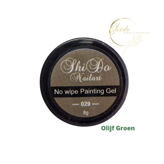 Olijfgroen 029 van ShidoNails® heeft een diepe, aardse tint die perfect combineert met nude en goud. De non-wipe formule maakt hem praktisch en professioneel in gebruik, ideaal voor blad- of natuurmotieven.