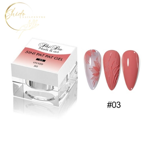 Speciale patting gel voor creatieve nailart met unieke structuur en maximale controle.