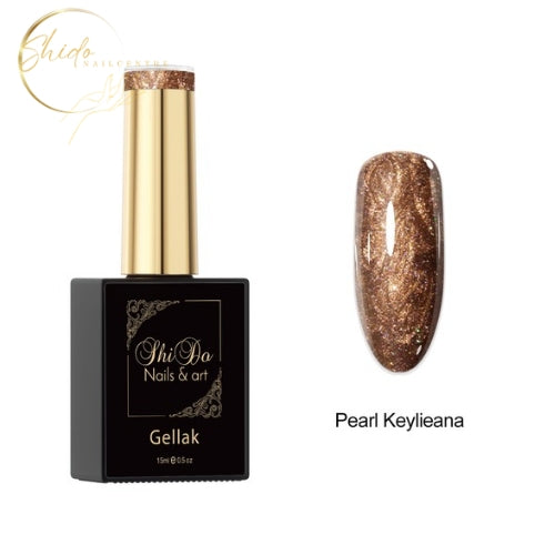 Pearl Keylieana – ShidoNails® – Warm goud-bronze parelglans gellak blikvanger