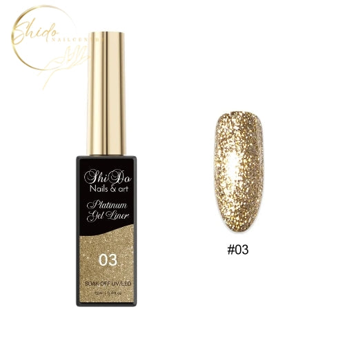 Striper gel - ShidoNails & Art® – #03 Gold voor strakke lijne of french