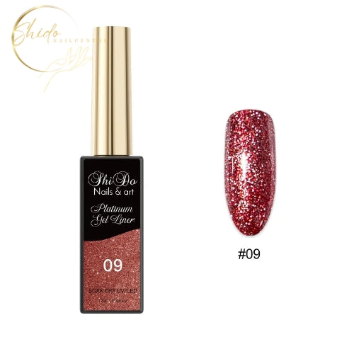 Striper gel - ShidoNails & Art® – #09 Rood vor french of strakke dunne lijnen