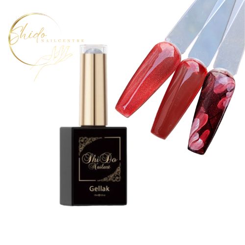 Transparante rode gellak voor verfijnde effecten Shido Nails & art® - Hema-Free & Vegan