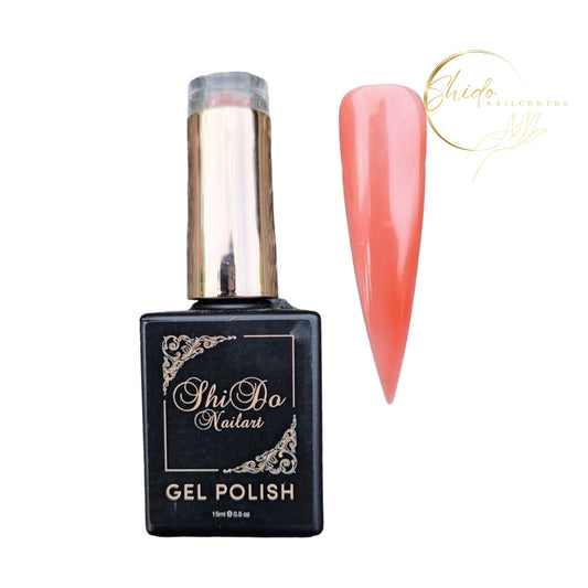transparante gellak blushy nude voor nailart effect op cateye en chrome