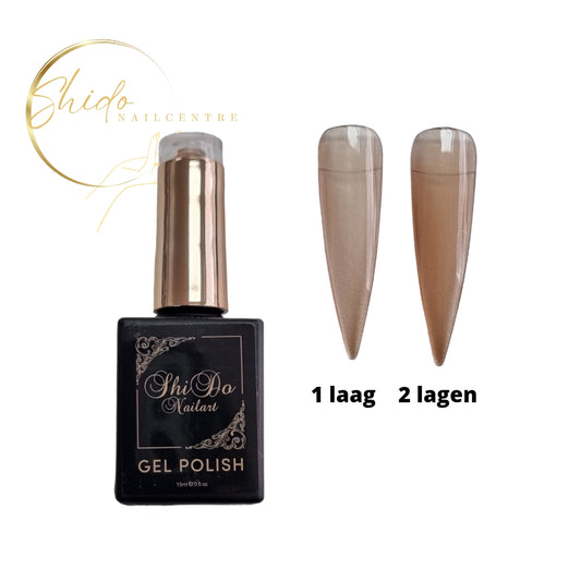 blushy peach is een prachtige transparante gellak voor nailart