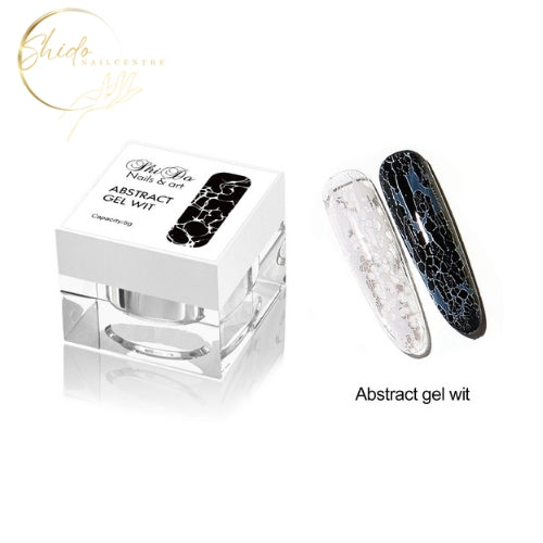 Abstract White – ShidoNails® – Witte abstract gel