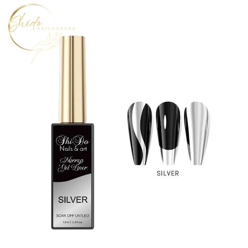 Striper gel - ShidoNails & Art® – Solid zilver