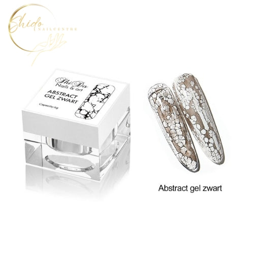 Abstract Black – ShidoNails® – Zwarte abstract gel