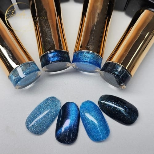 Deep Sea Shimmer Collection – Shido Nails & Art® Prachtige blauw tinten Gellak 