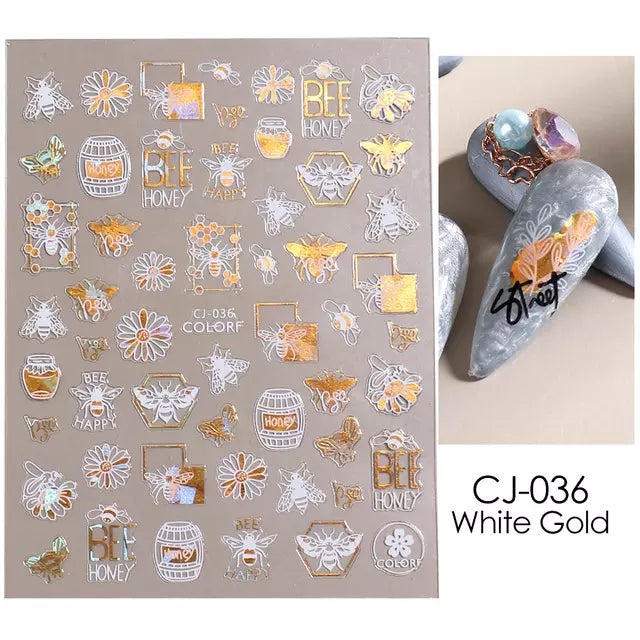 Shido Luxury Nailart Sticker CJ-036